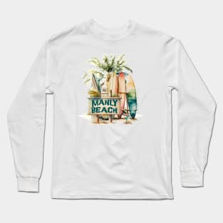 Manly Beach Long Sleeve T-Shirt